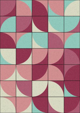 Soyut Geometrik Desen üretken hesaplama sanatı çizimi