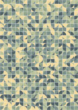 Soyut Geometrik Desen üretken hesaplama sanatı çizimi