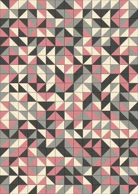 Soyut Geometrik Desen üretken hesaplama sanatı çizimi