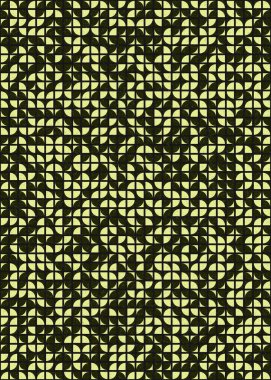 Soyut Geometrik Desen üretken hesaplama sanatı çizimi