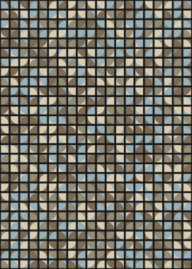 Soyut Geometrik Desen üretken hesaplama sanatı çizimi