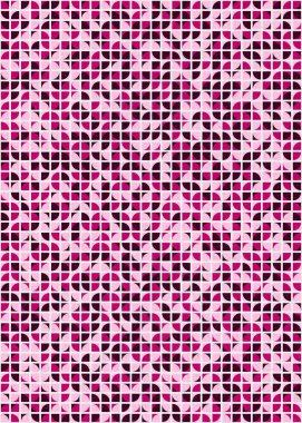 Soyut Geometrik Desen üretken hesaplama sanatı çizimi