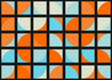 Soyut Geometrik Desen, üretken hesaplama sanatı çizimi