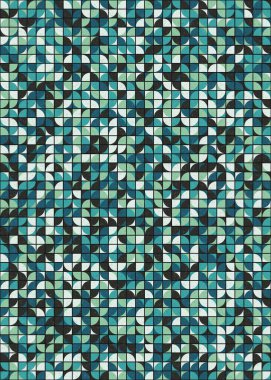 Soyut Geometrik Desen üretken hesaplama sanatı çizimi