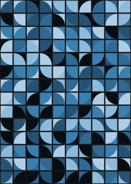 Soyut Geometrik Desen üretken hesaplama sanatı çizimi