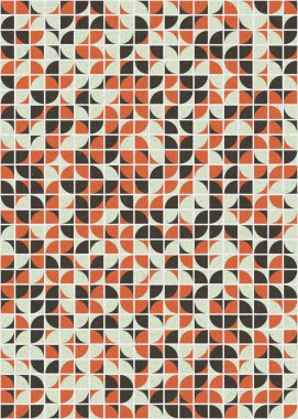 Soyut Geometrik Desen üretken hesaplama sanatı çizimi