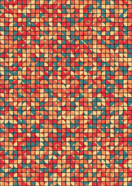 Abstrakte Geometrische Muster Generative Computergestützte Kunstillustration — Stockvektor