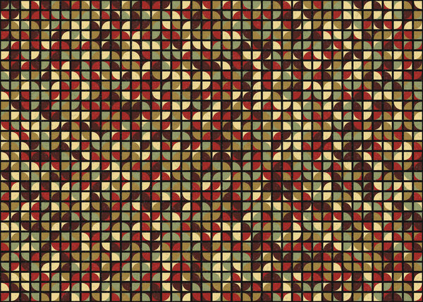 Абстрактная геометрическая паттерн, генеративная иллюстрация вычислительного искусства