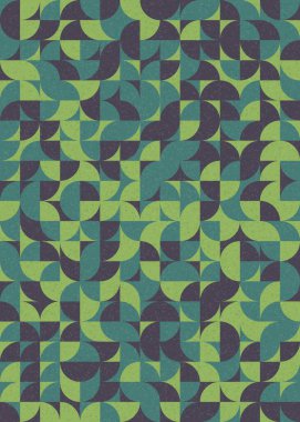 Soyut Geometrik Desen üretken hesaplama sanatı çizimi