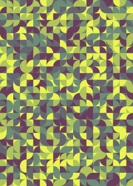 Soyut Geometrik Desen üretken hesaplama sanatı çizimi