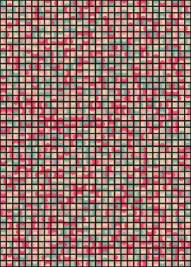 Soyut Geometrik Desen üretken hesaplama sanatı çizimi