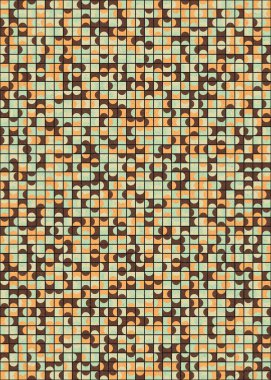 Soyut Geometrik Desen üretken hesaplama sanatı çizimi