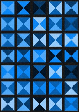 Soyut Geometrik Desen üretken hesaplama sanatı çizimi