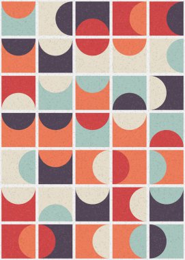 Soyut Geometrik Desen üretken hesaplama sanatı çizimi