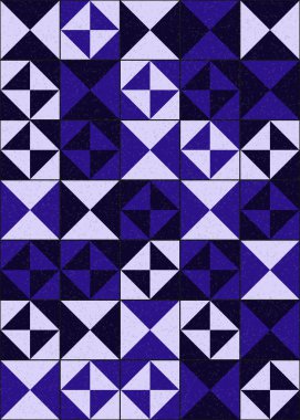 Soyut Geometrik Desen üretken hesaplama sanatı çizimi