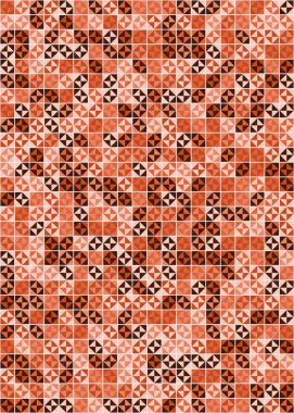 Soyut Geometrik Desen üretken hesaplama sanatı çizimi