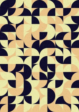 Soyut Geometrik Desen üretken hesaplama sanatı çizimi