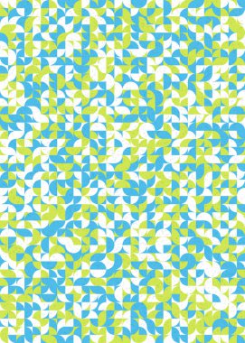 Soyut Geometrik Desen üretken hesaplama sanatı çizimi