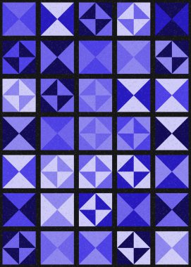 Soyut Geometrik Desen üretken hesaplama sanatı çizimi