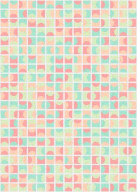 Soyut Geometrik Desen üretken hesaplama sanatı çizimi