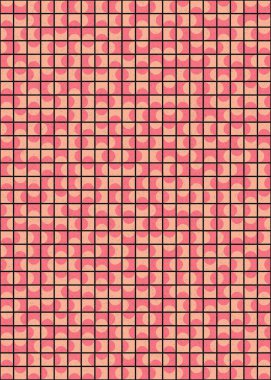 Soyut Geometrik Desen üretken hesaplama sanatı çizimi