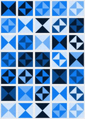 Soyut Geometrik Desen üretken hesaplama sanatı çizimi