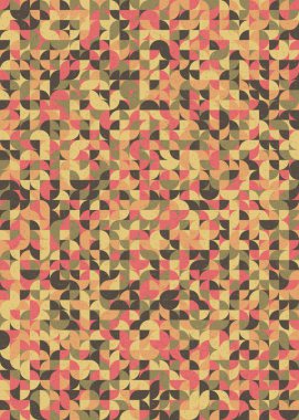 Soyut Geometrik Desen üretken hesaplama sanatı çizimi