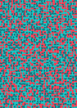 Soyut Geometrik Desen üretken hesaplama sanatı çizimi