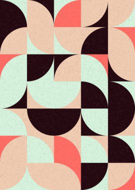 Soyut Geometrik Desen üretken hesaplama sanatı çizimi