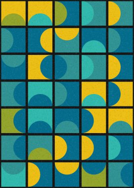 Soyut Geometrik Desen üretken hesaplama sanatı çizimi