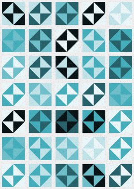 Soyut Geometrik Desen üretken hesaplama sanatı çizimi