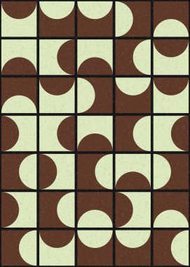 Soyut Geometrik Desen üretken hesaplama sanatı çizimi