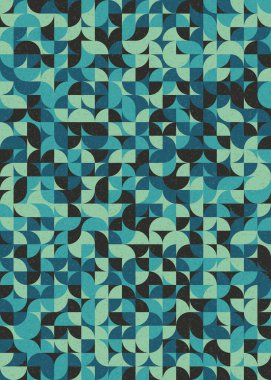 Soyut Geometrik Desen üretken hesaplama sanatı çizimi