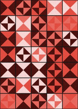 Soyut Geometrik Desen üretken hesaplama sanatı çizimi