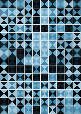 Soyut Geometrik Desen üretken hesaplama sanatı çizimi