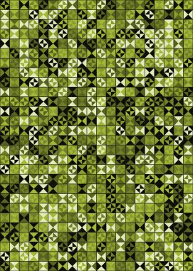 Soyut Geometrik Desen üretken hesaplama sanatı çizimi