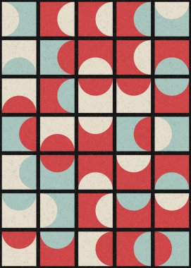 Soyut Geometrik Desen üretken hesaplama sanatı çizimi