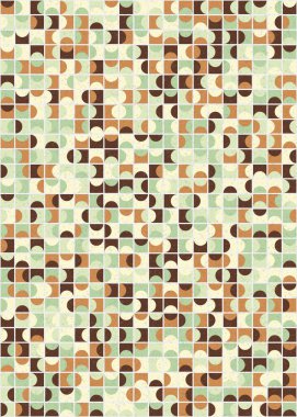 Soyut Geometrik Desen üretken hesaplama sanatı çizimi