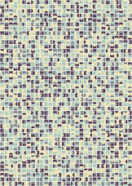 Soyut Geometrik Desen üretken hesaplama sanatı çizimi