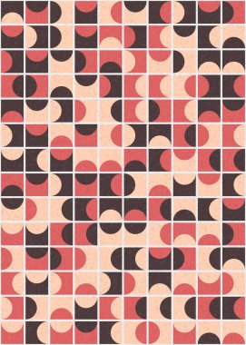 Soyut Geometrik Desen üretken hesaplama sanatı çizimi