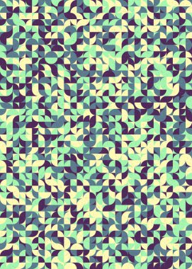 Soyut Geometrik Desen üretken hesaplama sanatı çizimi