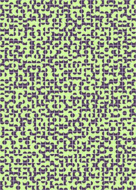 Soyut Geometrik Desen üretken hesaplama sanatı çizimi