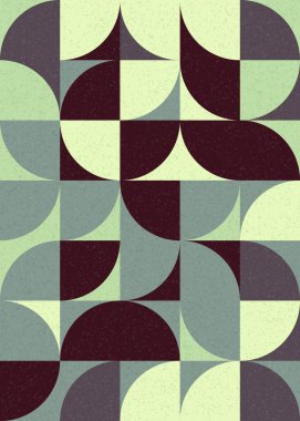 Soyut Geometrik Desen üretken hesaplama sanatı çizimi