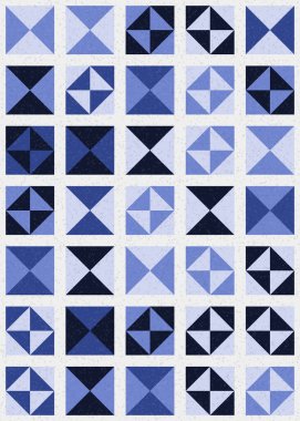 Soyut Geometrik Desen üretken hesaplama sanatı çizimi