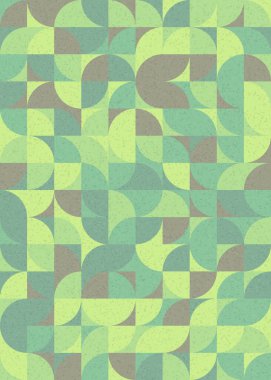 Soyut Geometrik Desen üretken hesaplama sanatı çizimi