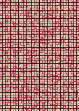 Soyut Geometrik Desen üretken hesaplama sanatı çizimi