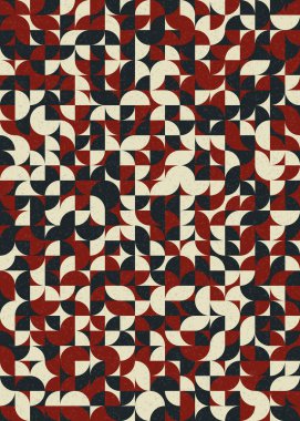 Soyut Geometrik Desen üretken hesaplama sanatı çizimi