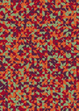 Soyut Geometrik Desen üretken hesaplama sanatı çizimi