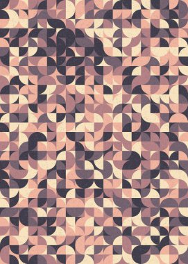 Soyut Geometrik Desen üretken hesaplama sanatı çizimi