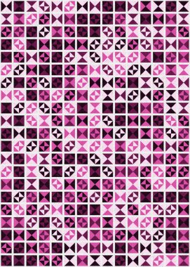 Soyut Geometrik Desen üretken hesaplama sanatı çizimi